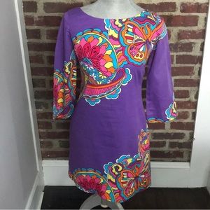 Lilly Pulitzer Purple Butterfly Shauna Shift Dress Size 4